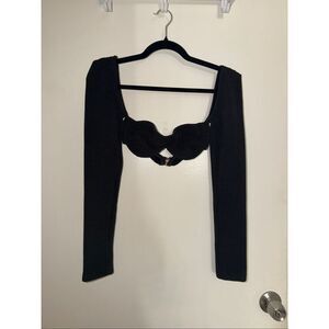 MATTE size XS black bra top